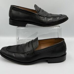 Cole Haan Grand.OS Mens 10.5 M Black Leather Penny Loafer